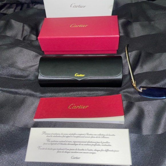 AUTHENTIC‼️CARTIER BUFFALO SUNGLASSES BEST OFFER - Picture 3 of 3